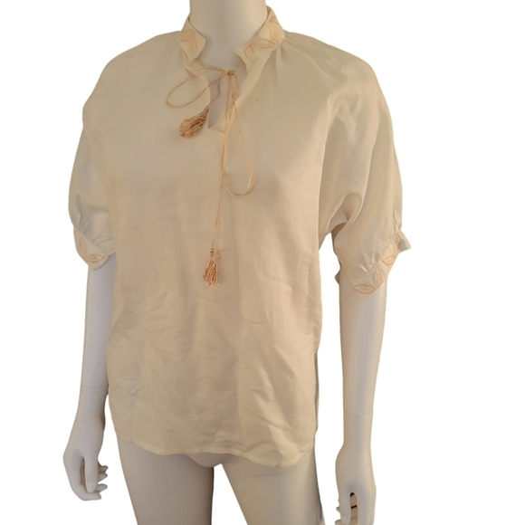 Vintage Lisa Ferranti Veneza Linen/Cotton Pant Suit 4(XS) Cream
